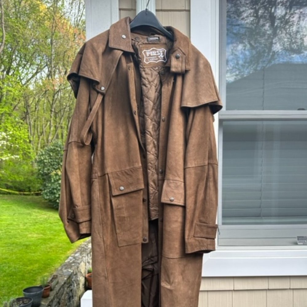 Thinsulate men's leather duster
